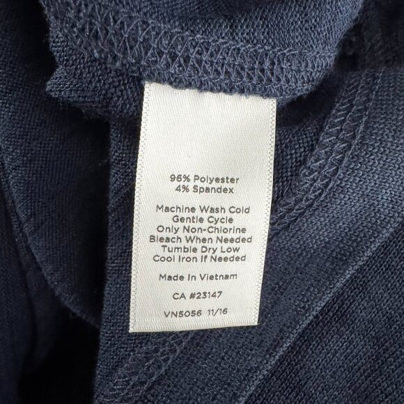 Talbots Dress Womens 2X Blue V-Neck Polyester Spandex Casual NWT DR-1789 - Picture 7 of 7